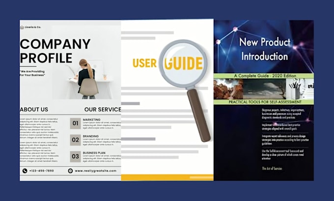 design user manual, product guide, user guide, product brochure, company profile