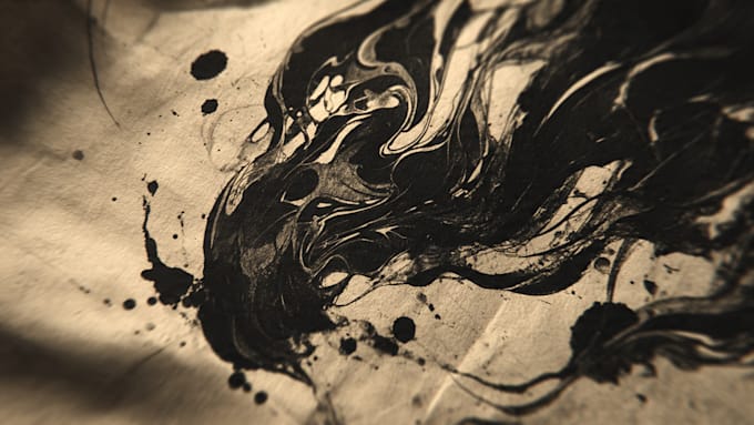custom an abstract black tattoo design