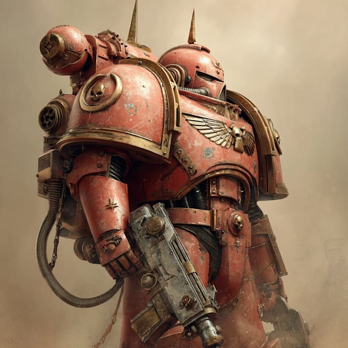 made a warhammer 40k character from your imagination