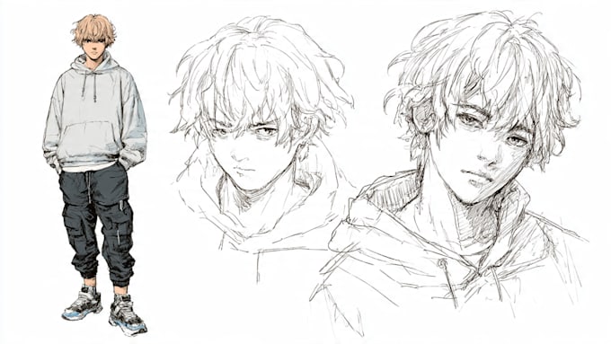 draw anime style characters commission