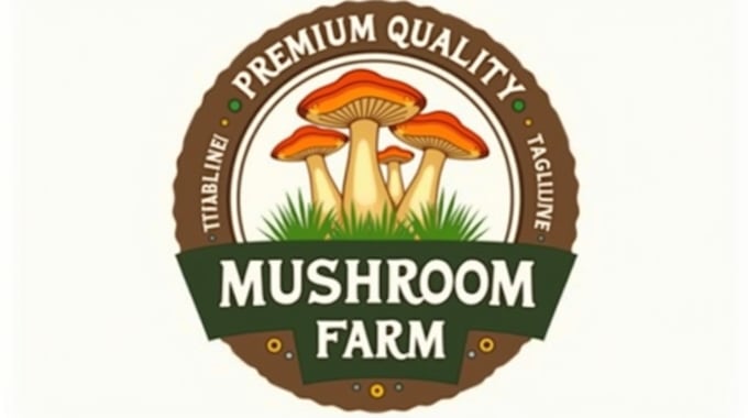 make eye catching mushroom logo design