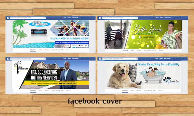 create a facebook, youtube, twitter, instagram cover page