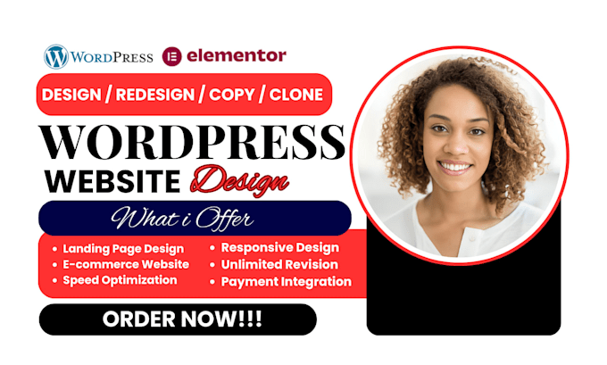 do wordpress website development elementor website blog business website design