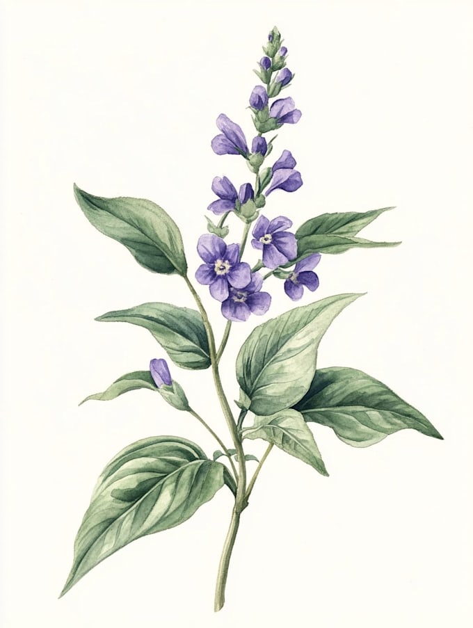 create a realistic botanical drawing