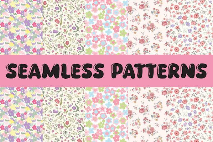 design seamless patterns for textile, fabric prints