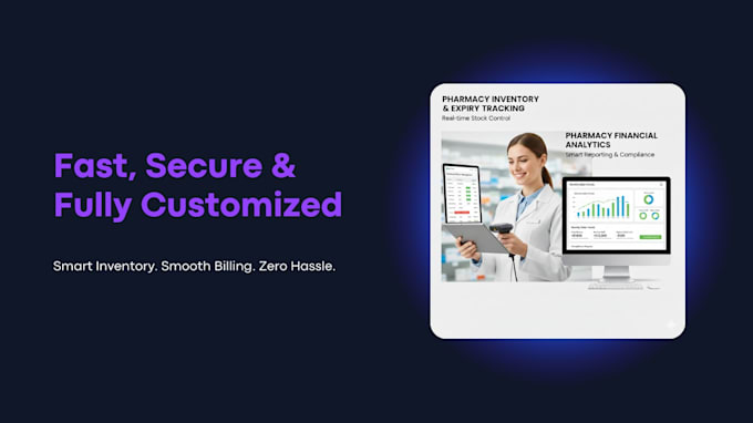 build a custom pharmacy inventory management software with pos, cloud backup