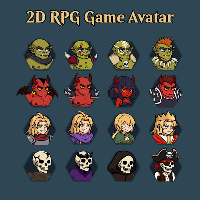 draw custom fantasy chibi avatar for twitch, youtube, discord, steam