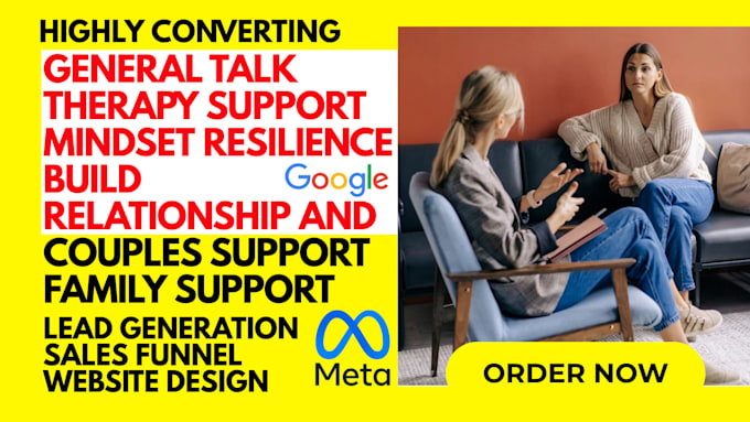 generate general talk therapy support mindset leads and build wordpress website