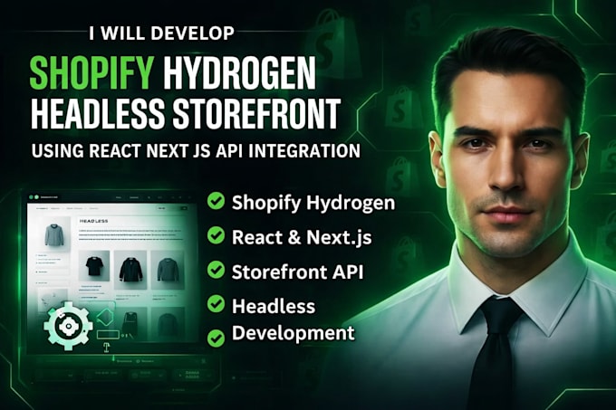 develop shopify hydrogen headless storefront using react next js api integration