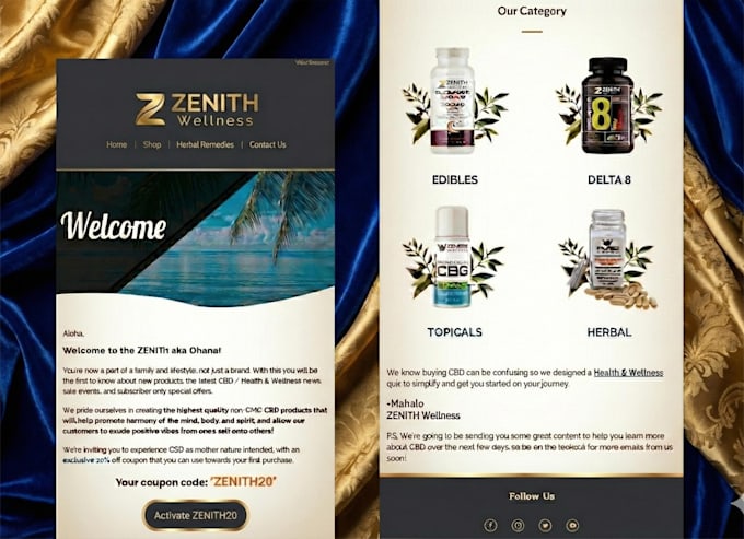 design custom, responsive, branded shopify email templates