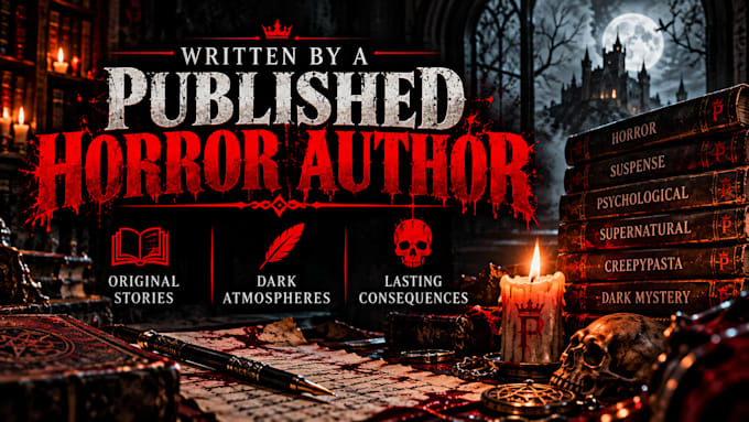 write original horror stories and scary scripts