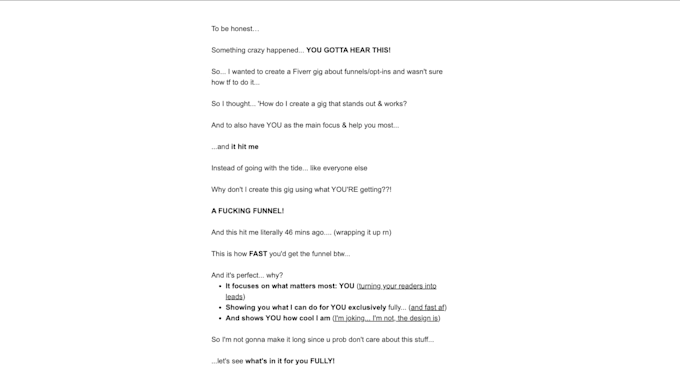 craft you a high converting opt in page by a human
