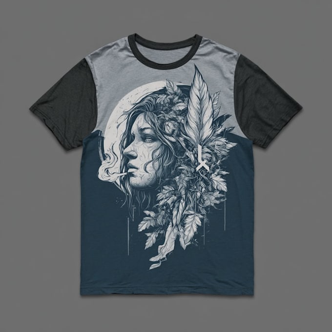 create custom unique illustrated t shirt or hoodie designs