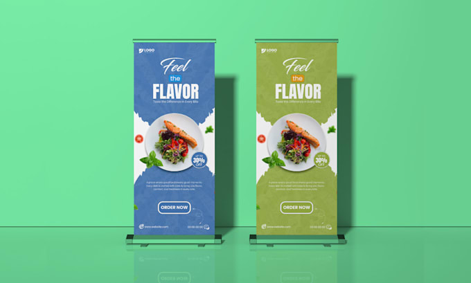 design a rollup advertising banner