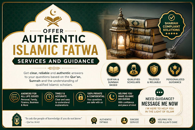 offer authentic islamic fatwa services and guidance