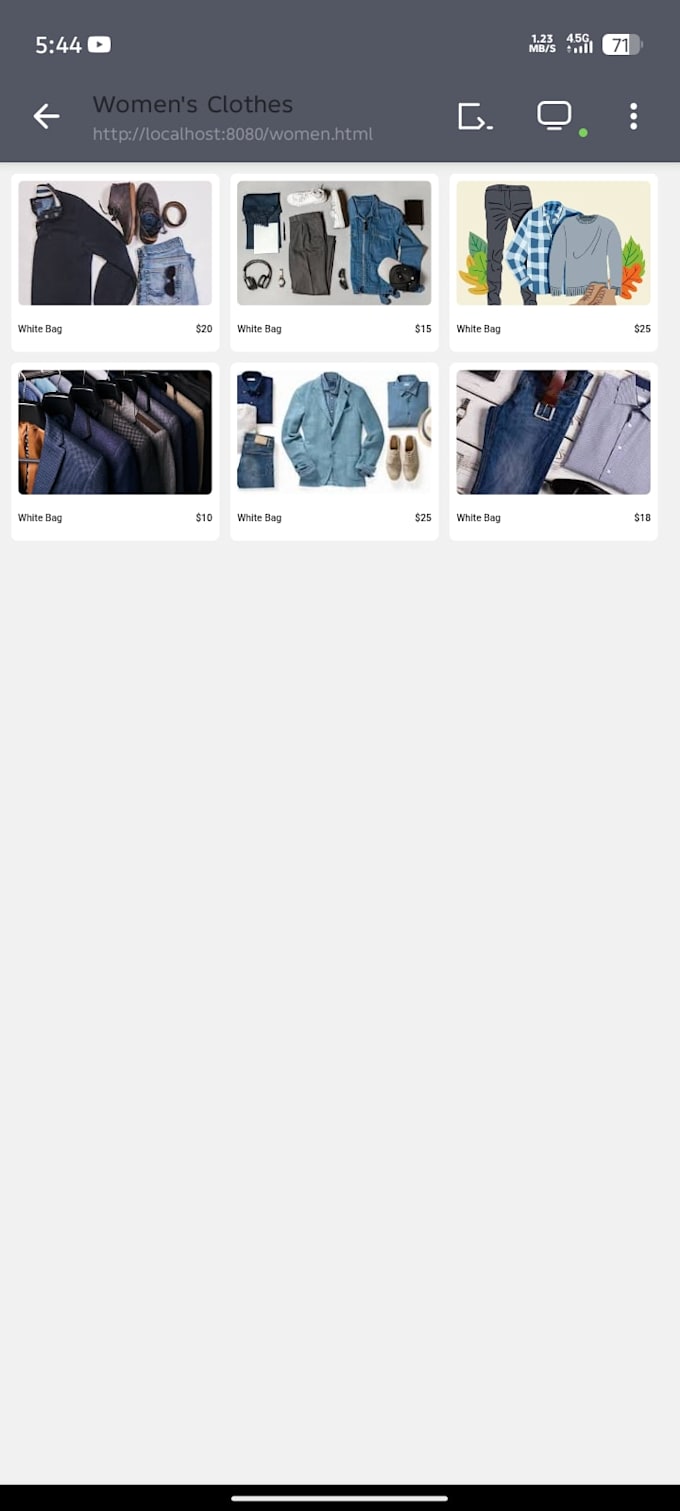 build a modern responsive ecommerce website using HTML, CSS, javascript