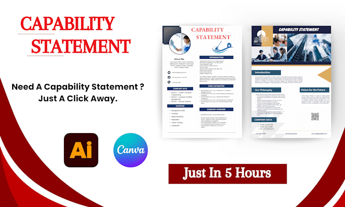 design a winning capability statement for government contracts and bids