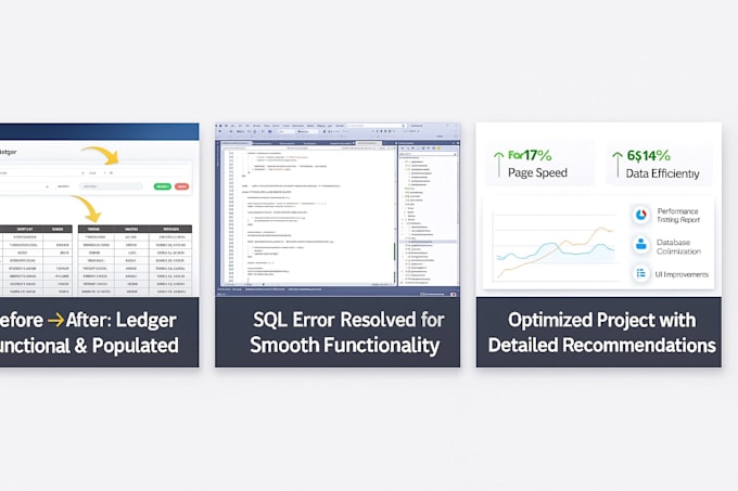 fix aspnet webforms and core bugs UI issues sql errors