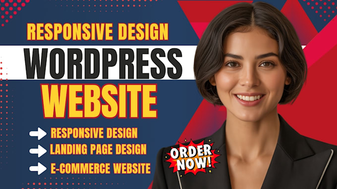 design, redesign, customize wordpress website landing page homepage