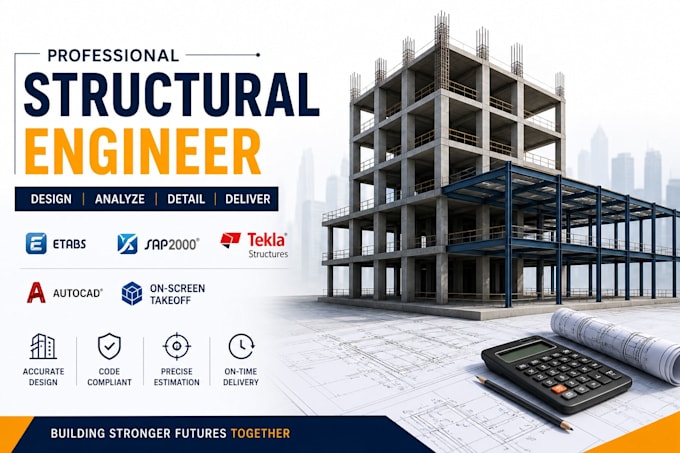 do structural analysis, steel detailing, etabs, sap2000