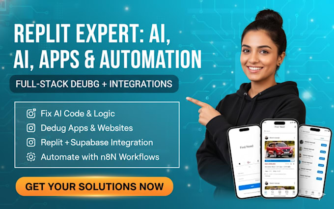 replit ai replit app debugging website replit automation n8n supabase replit