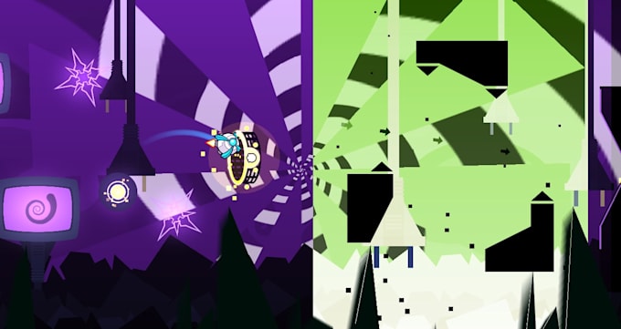 decorate a part of your level in geometry dash