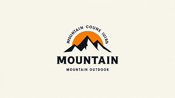 make eye catching mountain logo