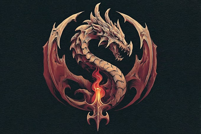 unique fantasy dungeon game logo title pack