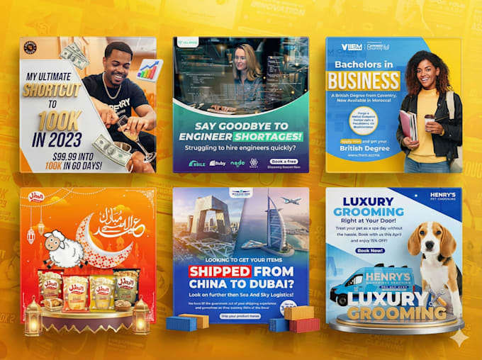 Create instagram and facebook post design by Daud9125design | Fiverr