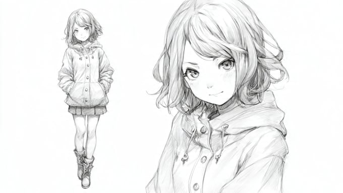 sketch you color anime sketch art
