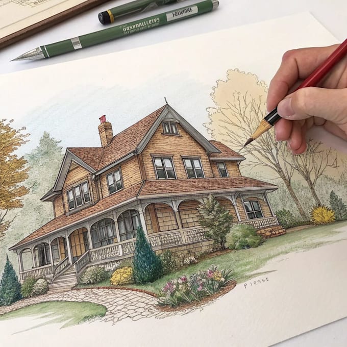 make hand drawn art illustration for you