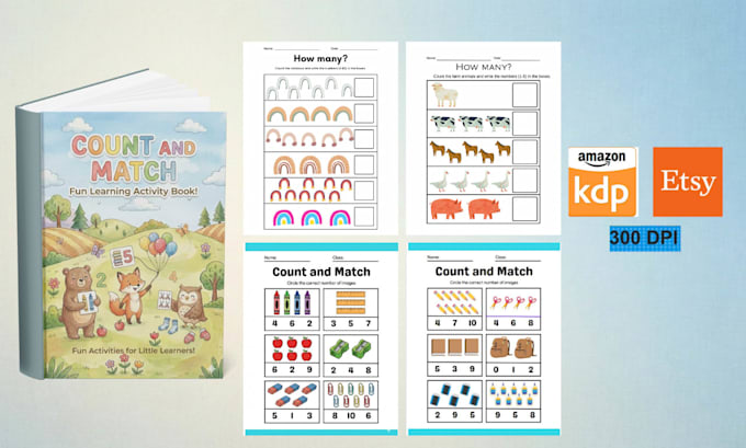 create printable activity worksheets for KDP publishing