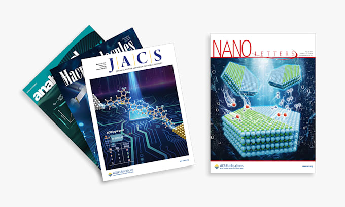 design scientific journal cover for publication