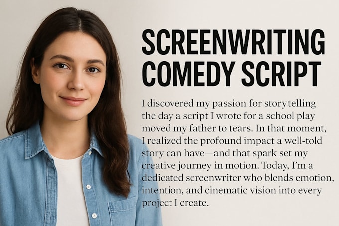do movie script writing screenplay screenwriting comedy script stage play show