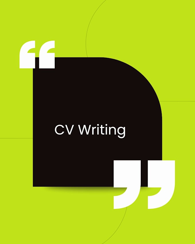 write, review and improve your CV