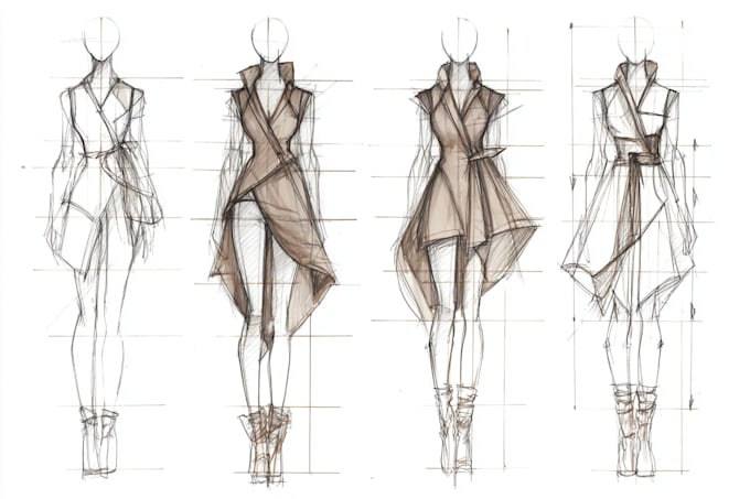 draw a fashion illustration or sketch