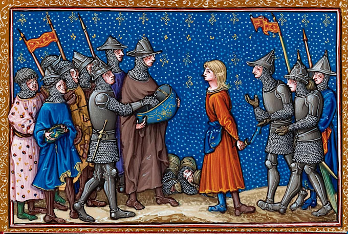 draw medieval illustration, art, miniatures