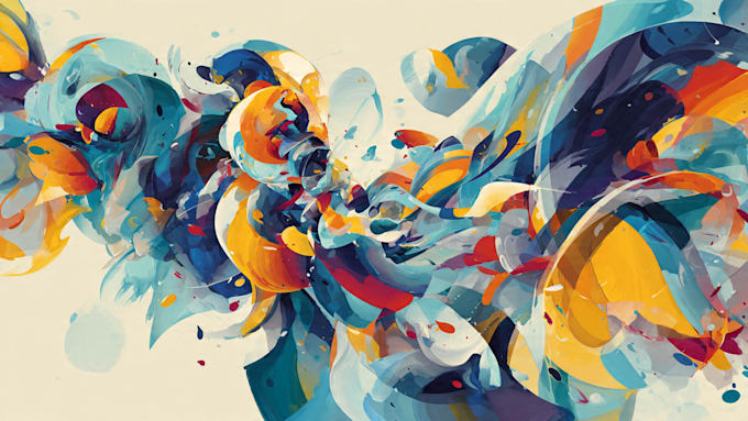 create exclusive abstract art and illustrations