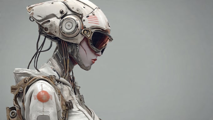 design stunning sci fi portrait art