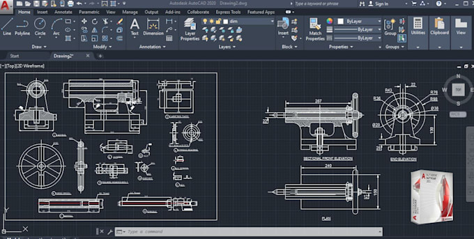 precise mechanical cad drawings for engineering project
