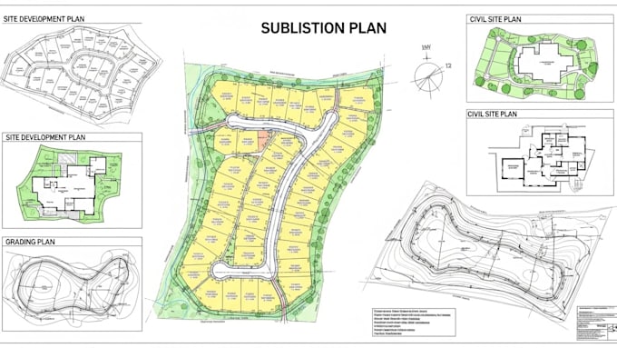 subdivision plan site development plan floor plan civil site plan grading plan