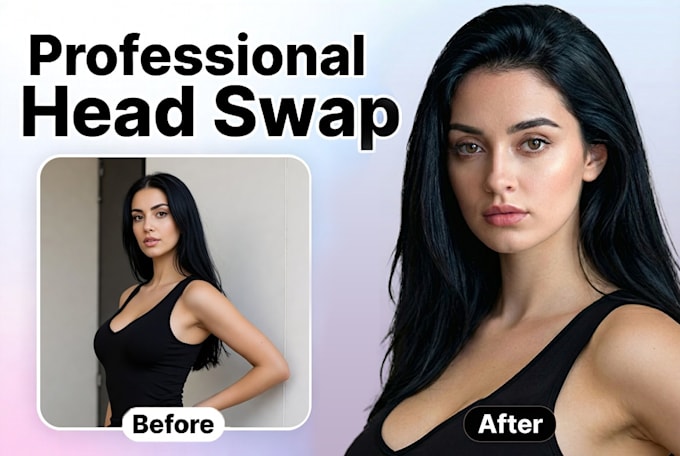 do head swap and face swap image editing with photoshop and ai