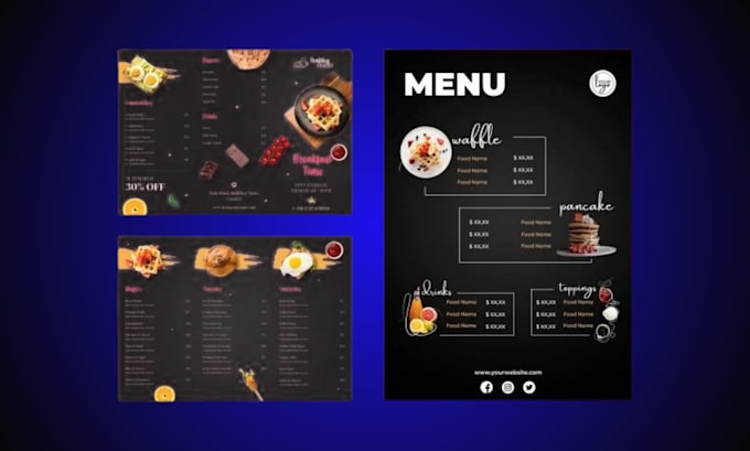 design professional restaurant menu design