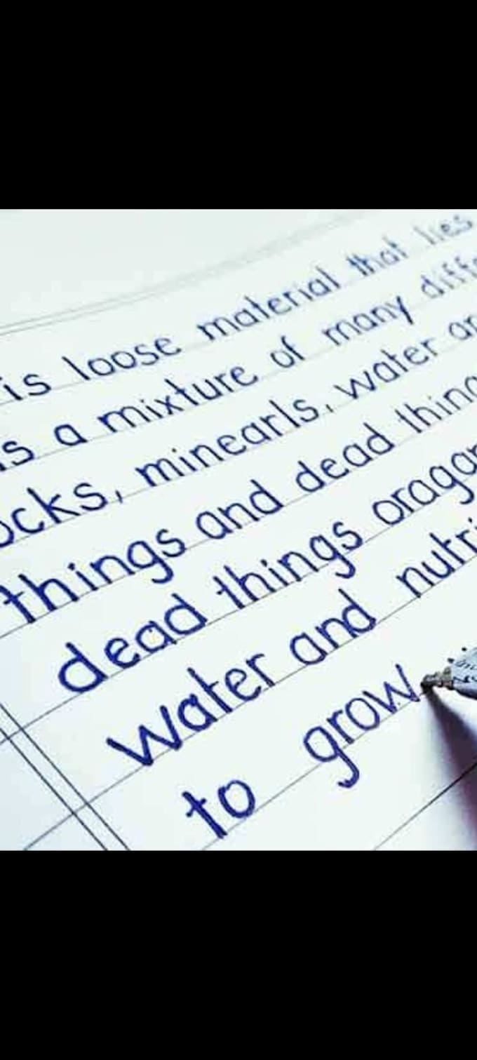 premium handwrite notes, letters and stylish calligraphy