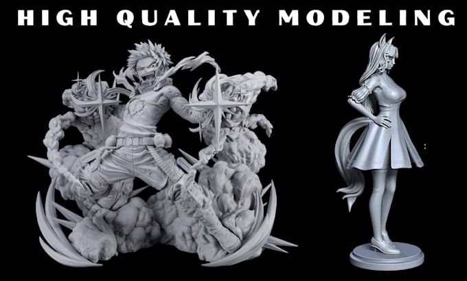 custom sculpt 3d model character, action figure, toys, 3d print ready stl models
