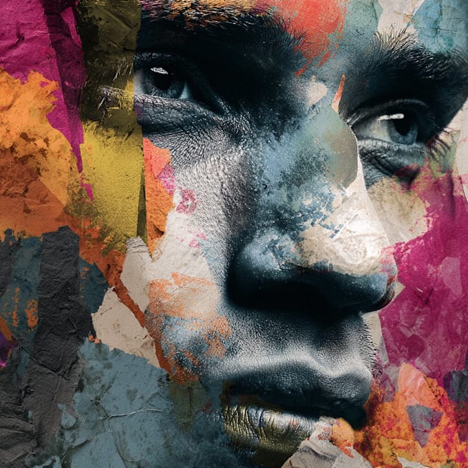 draw abstract portrait art
