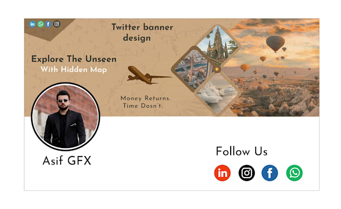 Design eye catching linkedin and twitter and fb banners by ...