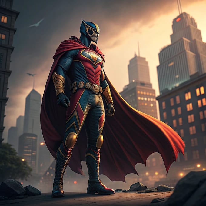 superhero character for comics