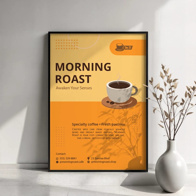 create clean and minimalist poster designs