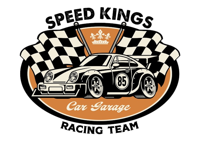 do awesome car racing logo